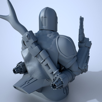 BABY YODA and The MANDALORIAN Bust - Thumbnail 8