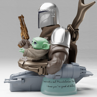 BABY YODA and The MANDALORIAN Bust - Thumbnail 13