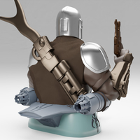 BABY YODA and The MANDALORIAN Bust - Thumbnail 15