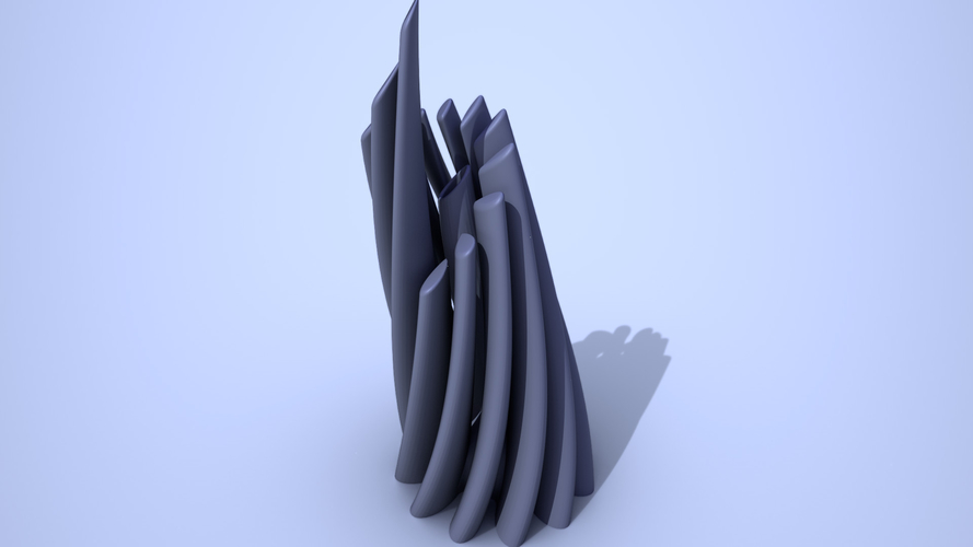 Twisted Cylindrical Flower Vase 3D Print 386510