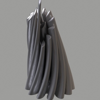 Twisted Cylindrical Flower Vase - Thumbnail 8