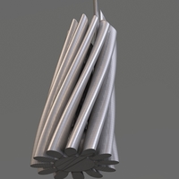 Twisted Cylindrical Flower Vase - Thumbnail 9