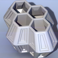 4 Hexa Flower Pot - Thumbnail 3