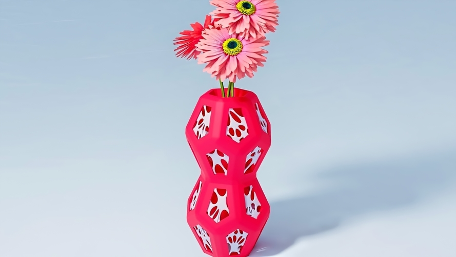 Hexa-Penta Flower Vase 3D Print 386530