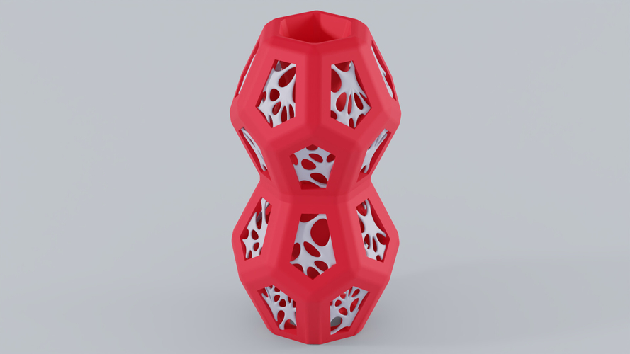 Hexa-Penta Flower Vase 3D Print 386537