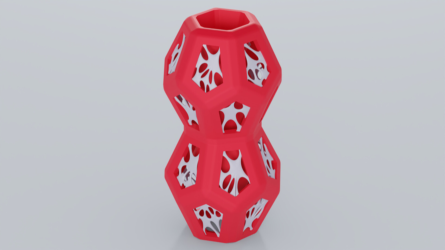 Hexa-Penta Flower Vase 3D Print 386538