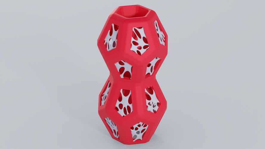 Hexa-Penta Flower Vase 3D Print 386540