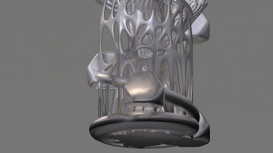 Tree Flower Vase 3D Print 386546