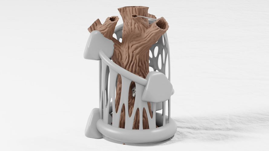 Tree Flower Vase 3D Print 386549