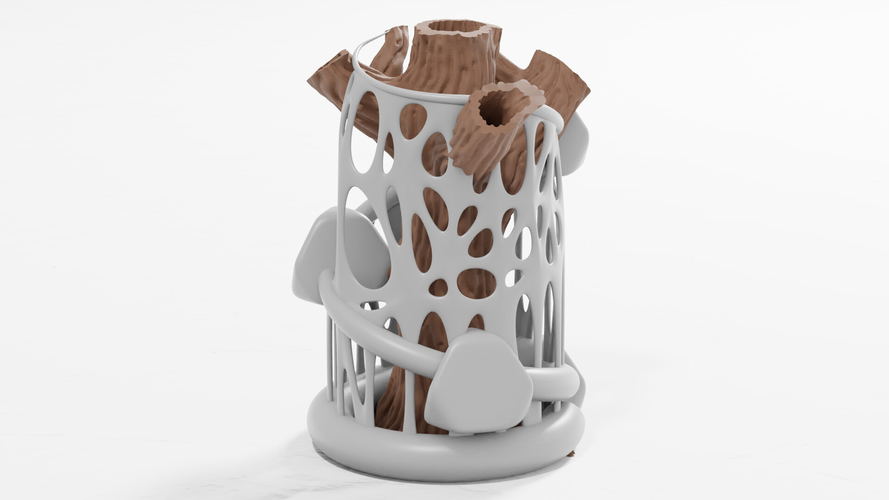 Tree Flower Vase 3D Print 386552