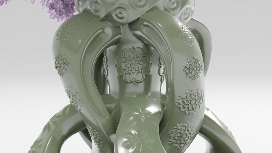 Spiral Knot Flower Vase 3D Print 386558