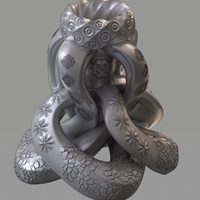 Spiral Knot Flower Vase - Thumbnail 8