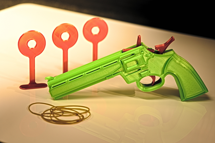 3D printed Rubber Band Gun