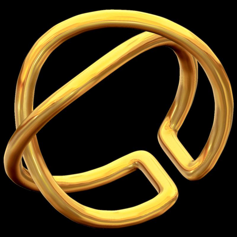 Adjustable Double Twist ring