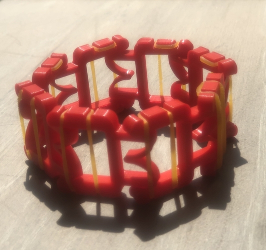 Slingshot Bracelet 3D Print 386653