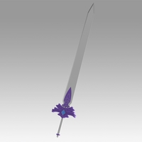 Small Genshin Impact Kaeya Traveler Jean Sword prop replica 3D Printing 386777