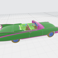 Small Retro car 3D Printing 386788