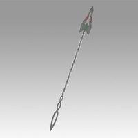 Small Neon Genesis Evangelion EVA Asuka Langley Sohryu Flare Spear 3D Printing 386809