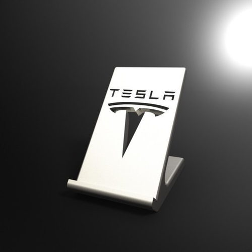 TESLA Phone Stand 3D Print 386928