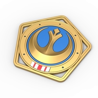 Small Republic medal from The Mandalorian TV series 3D Printing 387033
