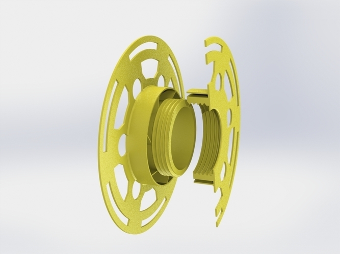 Threat spool for small filament diameter under 160mm