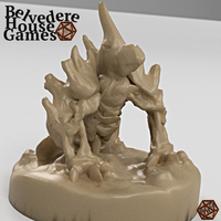 Skeleton WarHound 28mm Mini Support Free - Thumbnail 2