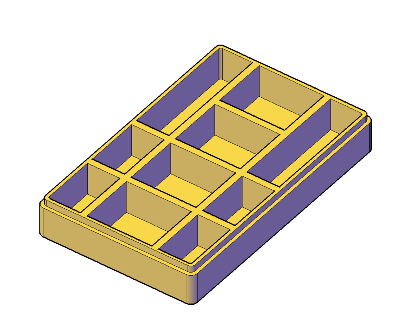 Box in two layers