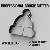 Small Winter cap cookie cutter 3D Printing 387136