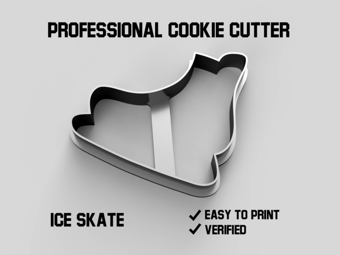 Ice skate cookie cutter