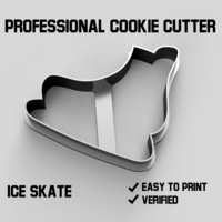 Small Ice skate cookie cutter 3D Printing 387138