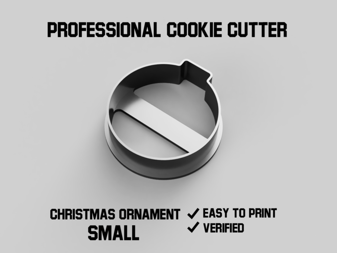 Christmas ornament small cookie cutter 3D Print 387140