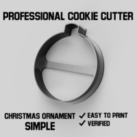Small Christmas ornament simple cookie cutter 3D Printing 387141