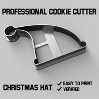 Small Christmas hat cookie cutter 3D Printing 387142