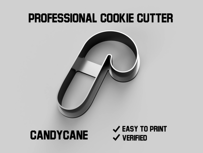 Candycane cookie cutter 3D Print 387145