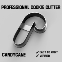 Small Candycane cookie cutter 3D Printing 387145
