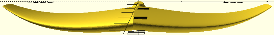 Manta Ray Gull wing unifoil. 3D Print 387211