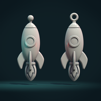 Rocket Bas-Relief - Thumbnail 1