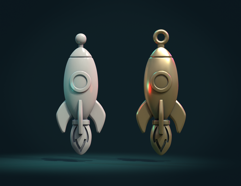 Rocket Bas-Relief
