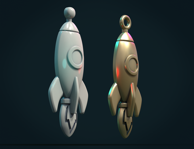 Rocket Bas-Relief 3D Print 387217