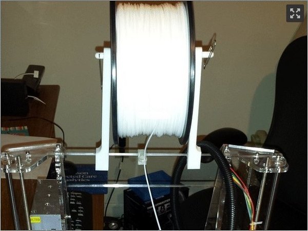 Folger Prusa i3 Overhead Spool Mount & Filament Guide Inspired b