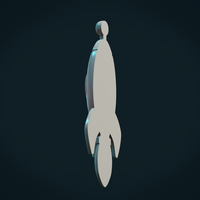 Rocket Bas-Relief - Thumbnail 7