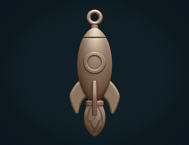 Rocket Bas-Relief 3D Print 387226