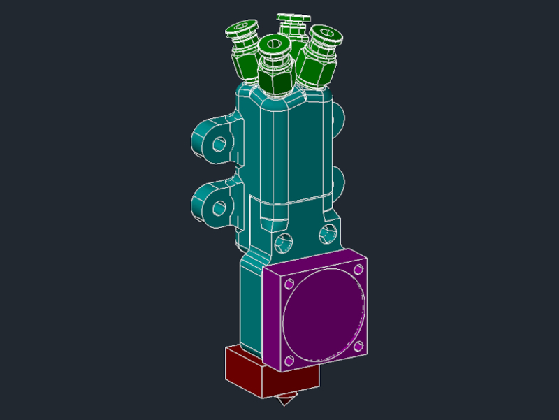 4 in 1 V6 hotend