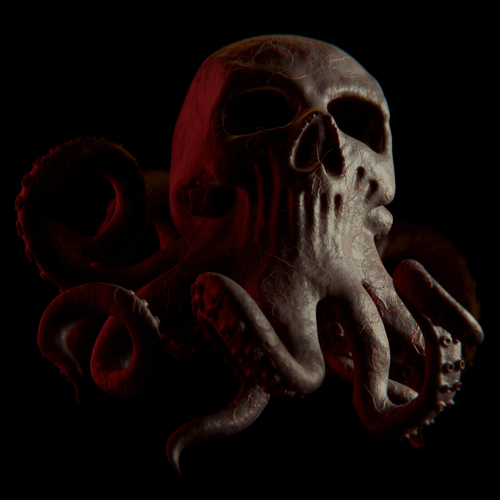 ​Skull-octopus 3D Print 387301