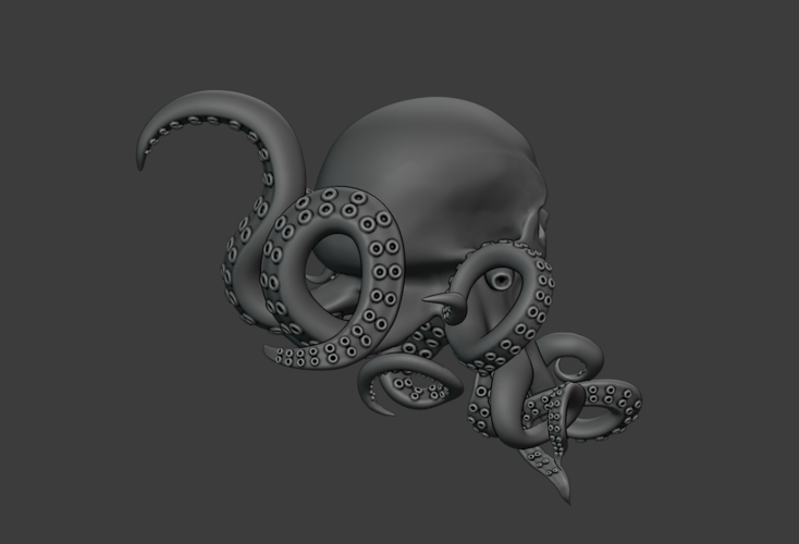 ​Skull-octopus 3D Print 387305