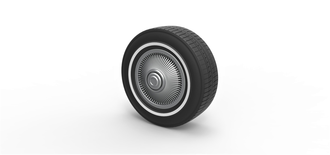 Diecast Car wheel 6 Scale 1 to 10 3D Print 387306