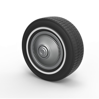 Diecast Car wheel 6 Scale 1 to 10 - Thumbnail 1