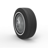 Diecast Car wheel 6 Scale 1 to 10 - Thumbnail 2