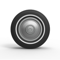 Diecast Car wheel 6 Scale 1 to 10 - Thumbnail 5