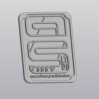 Small Audi nameplate 3D Printing 387410